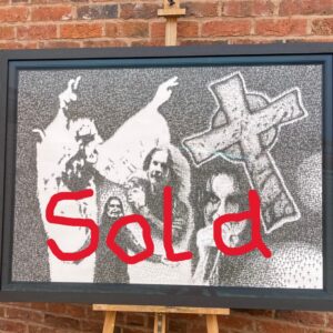 Ozzy Osbourne – Original Indian Ink Stamp Art