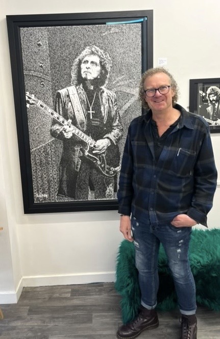 Tony Iommi - Original Indian Ink Stamp Art - Image 3